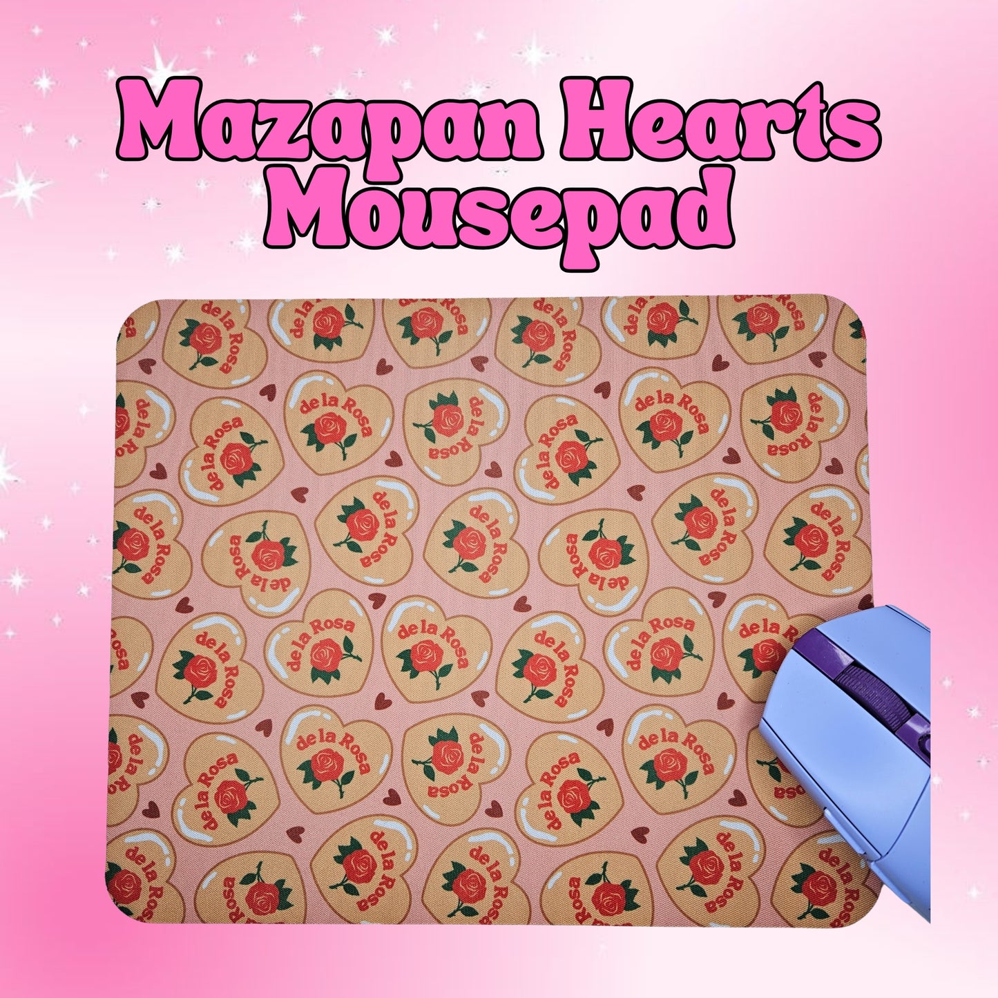 Mazapan Hearts Mousepad