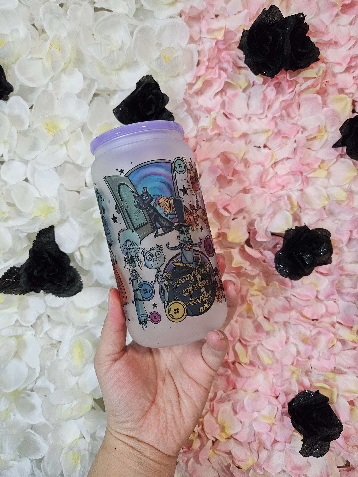 Vaso de vidrio Coraline de 16 oz