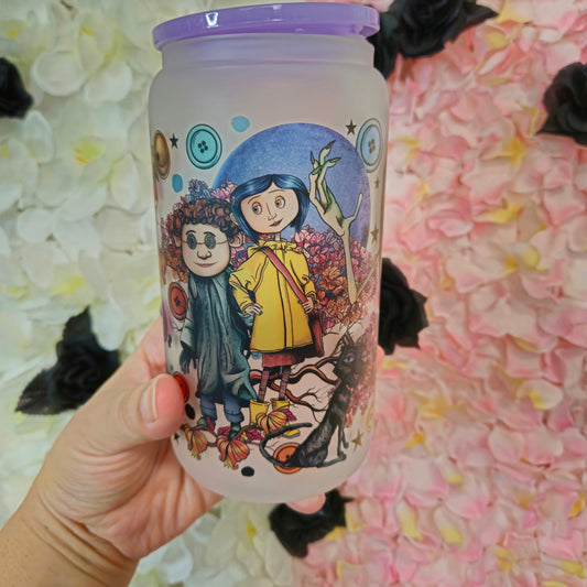 Oopsie: Coraline 16oz Glass Cup