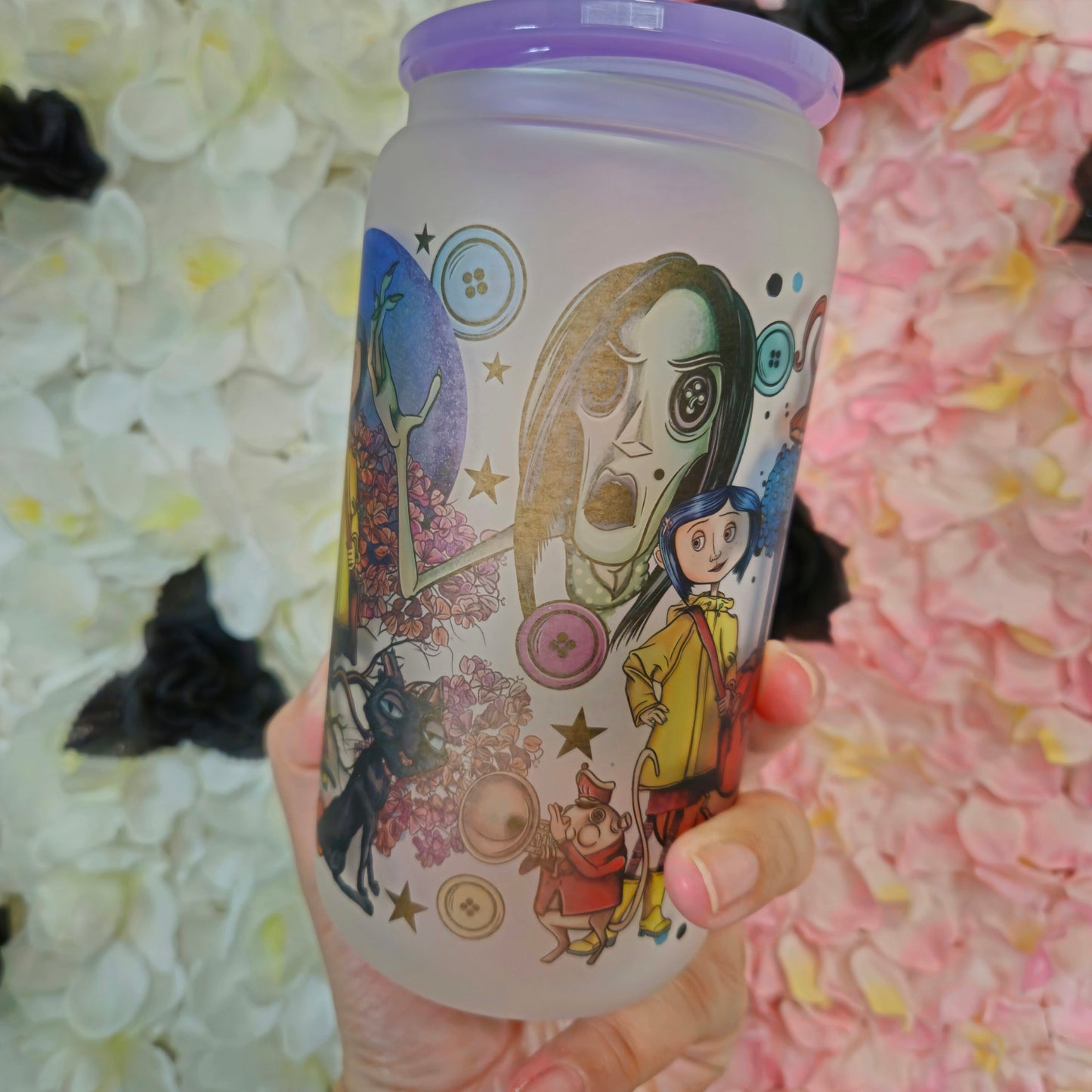 Oopsie: Coraline 16oz Glass Cup